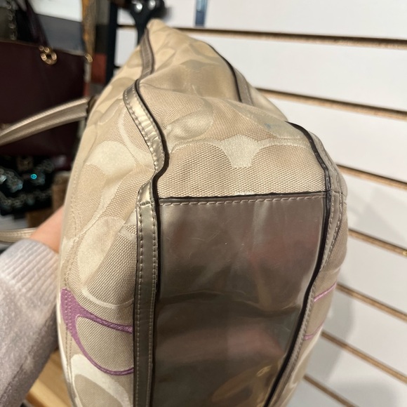 Coach Poppy “Pop-C” Graffiti Glam tote - Picture 6 of 13